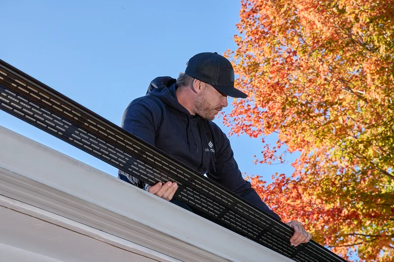 Installation de gouttières